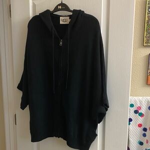 UGG Blue Knit Hooded oversized sweater